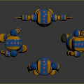 Modern Robot Figure Game Figure Minion 3d model