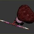 Fantasy Female Archer Character With Bow Arrow And Shell Creature Backpack Design