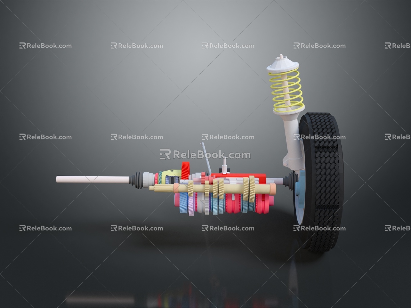 Shock absorber buffer spring tools hardware tools processing tools furniture realism 3d model