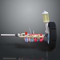 Shock absorber buffer spring tools hardware tools processing tools furniture realism 3d model