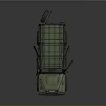 Vintage Green Off Road Vehicle With Open Hood And Roof Rack Design