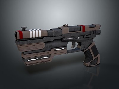 pistol semi-automatic pistol automatic pistol modern weapon hot weapon hot weapon gun military 3d model