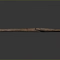 Antique Handcrafted Wooden Tool With Natural Grain Texture And Rustic Vintage Design