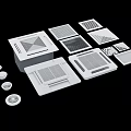 Modern Recessed Downlights and Spotlights with Square Round Design for Home Ceiling Lighting