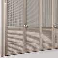 Solid wood wardrobe 3d model