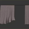 Textured Pink Fabric Towels Hanging On Metal Rod Home Daily Use