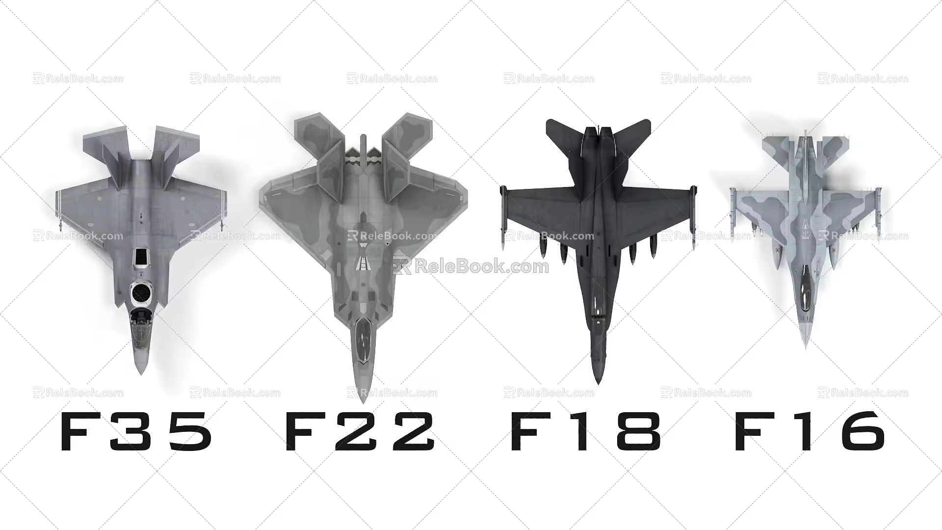 Modern Fighter U.S. Air Force Fighter 3d model