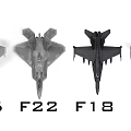 Modern Fighter U.S. Air Force Fighter 3d model