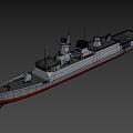 Type 056 frigate modern warship frigate 3d model