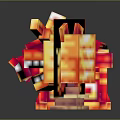 Pixel Art Style Train And Other Models On