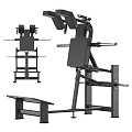 Sturdy Multifunctional Home Gym Equipment With Weight Lifting Rack Adjustable Seat And Pull Up Bar