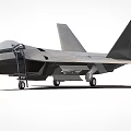 Modern Stealth Fighter Jet With Visible Cockpit And Deployed Landing Gear