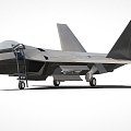 Aircraft Raptor Fighter 3d model