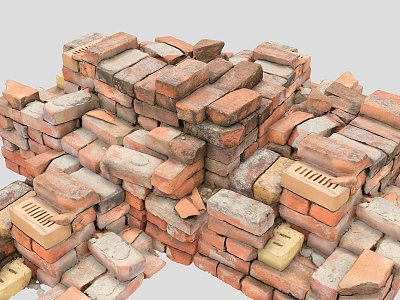 red brick building material scanning red brick scanning brick model