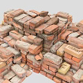 red brick building material scanning red brick scanning brick 3d model