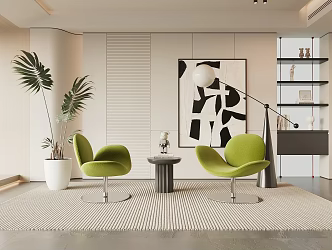 Modern leisure sofa combination leisure chair 3d model