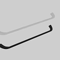 Daily Washing Essentials Black Metal Towel Rack for Bathroom Use