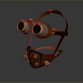 Steampunk Goggles With Leather Strap Brass Accents And Vintage Design Lenses