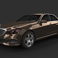 Brown Mercedes Benz Luxury Sedan With Modern Sleek Design And Alloy Wheels