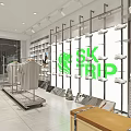 Clothing Store Clothing Display Rack Clothing Props Clothing Display Shelf Display Shelf Display Props Display Cabinet Display Stand Display Cabinet Display Stand 3d model