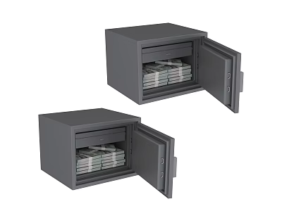 Office supplies safe 3d model