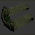 Green Camouflage Knee Pads With Elastic Straps For Protective Daily Use