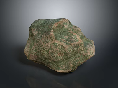 Natural Stone and Wood Decorative Piece with Unique Natural Texture and Design 3d model