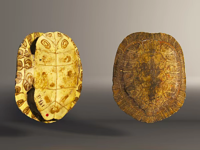 Reptile Turtle Shell Carapace And Plastron Featuring Intricate Patterns And Texture 3d model
