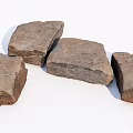 Natural Stone And Wood Materials With Rough Texture For Home Decoration