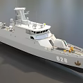 Cruise ship frigate warship destroyer warship missile ship low face number low model simple model game film and television class super realistic 3d model