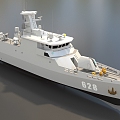 Cruise ship frigate warship destroyer warship missile ship ship low face number low model simple model game film and television class super realistic 3d model