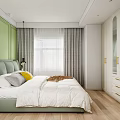 Modern Apartment Interior Design With White Cabinets Wooden Countertop Blue Chair And Beige Sofa