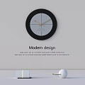 Simple Wall Clock 3d model