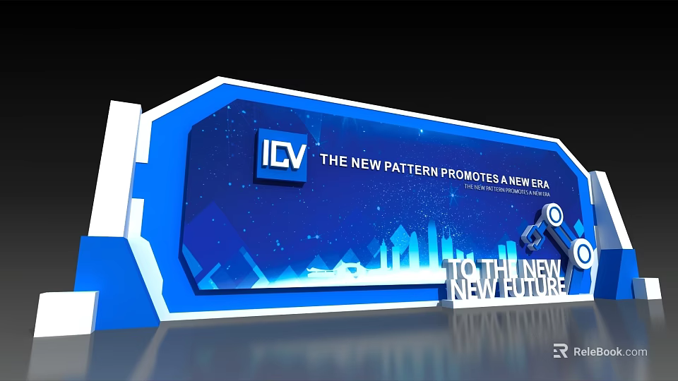 ICV New Pattern Promotes New Era With 10th New Future Tech Cityscape 3d model