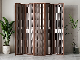 Nordic screen partition 3d model