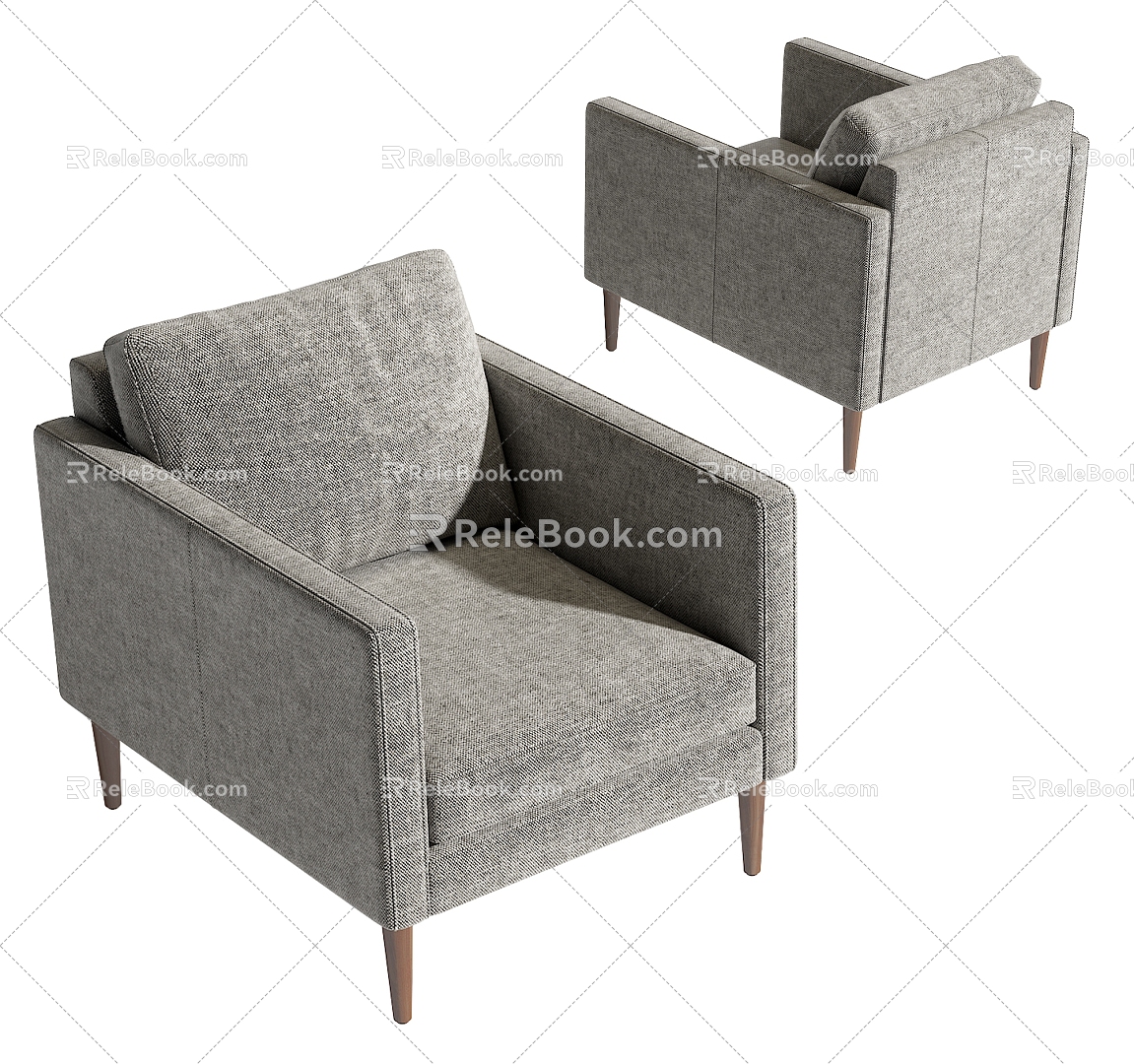 ARTICLE single sofa 3d model