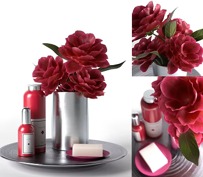 Modern bathroom small piece bathroom small piece combination 3d model