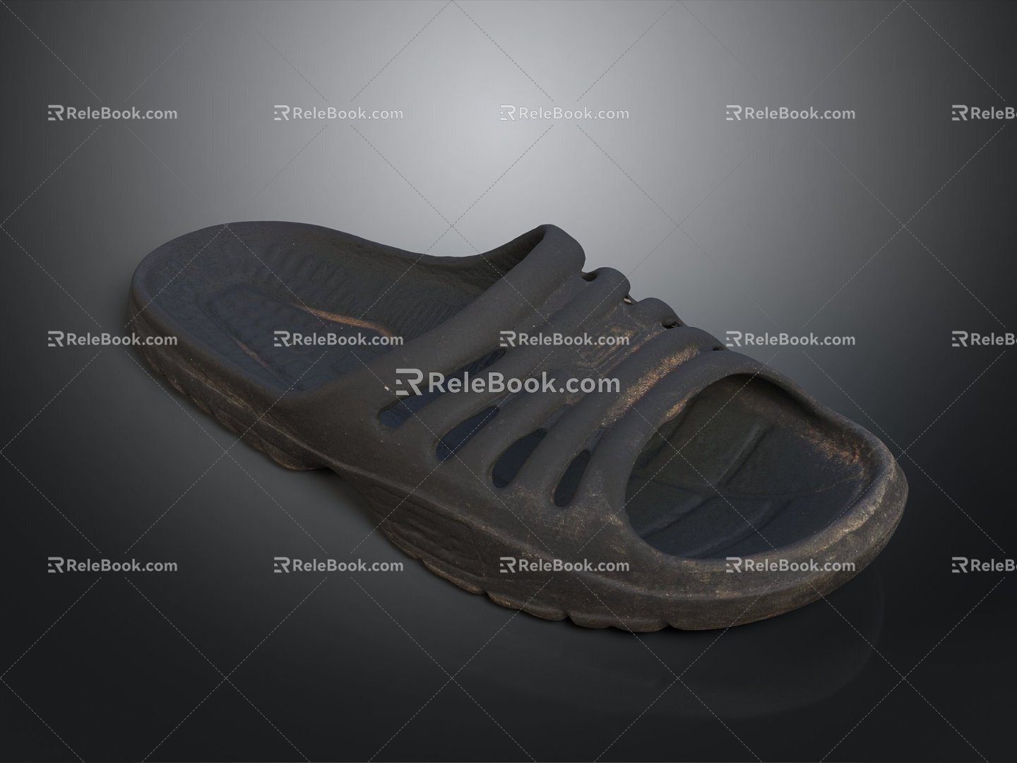 Plastic Slippers Flat Floor Slippers Leather Slippers Casual Slippers Slippers Sandals Beach Shoes Bubble Shoes 3d model