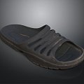 Plastic Slippers Flat Floor Slippers Leather Slippers Casual Slippers Slippers Sandals Beach Shoes Bubble Shoes 3d model