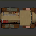 Beige Rusty Military Truck With Red Cylindrical Tank And Get Out Of The Way Text