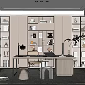 Modern study 3d model