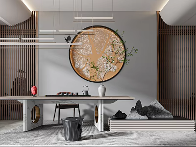 New Chinese Tea Room 3d model