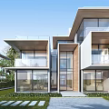 Three-story villa self-built 3d model