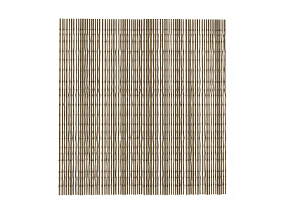 Wooden Room Divider With Brown Beige Vertical Striped Pattern For Home Decor 3d model