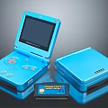 Modern game console Nintendo game console 3d model