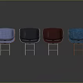 Modern Accent Chairs With Various Colors Blue Dark Blue Maroon And Metal Legs