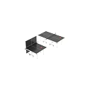 Portable Black Table Tennis Table With Wheels And Ping Pong Paddles