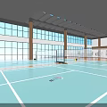 Indoor Sports Fitness Space With Multiple Table Tennis Tables And Modern Design