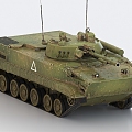 BMP3 Tank Infantry Fighting Vehicle Soviet Armored Vehicle World War II Tank Light Tank 3d model