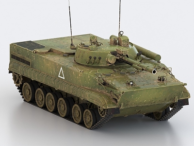 BMP3 Tank Infantry Fighting Vehicle Soviet Armored Vehicle World War II Tank Light Tank 3d model